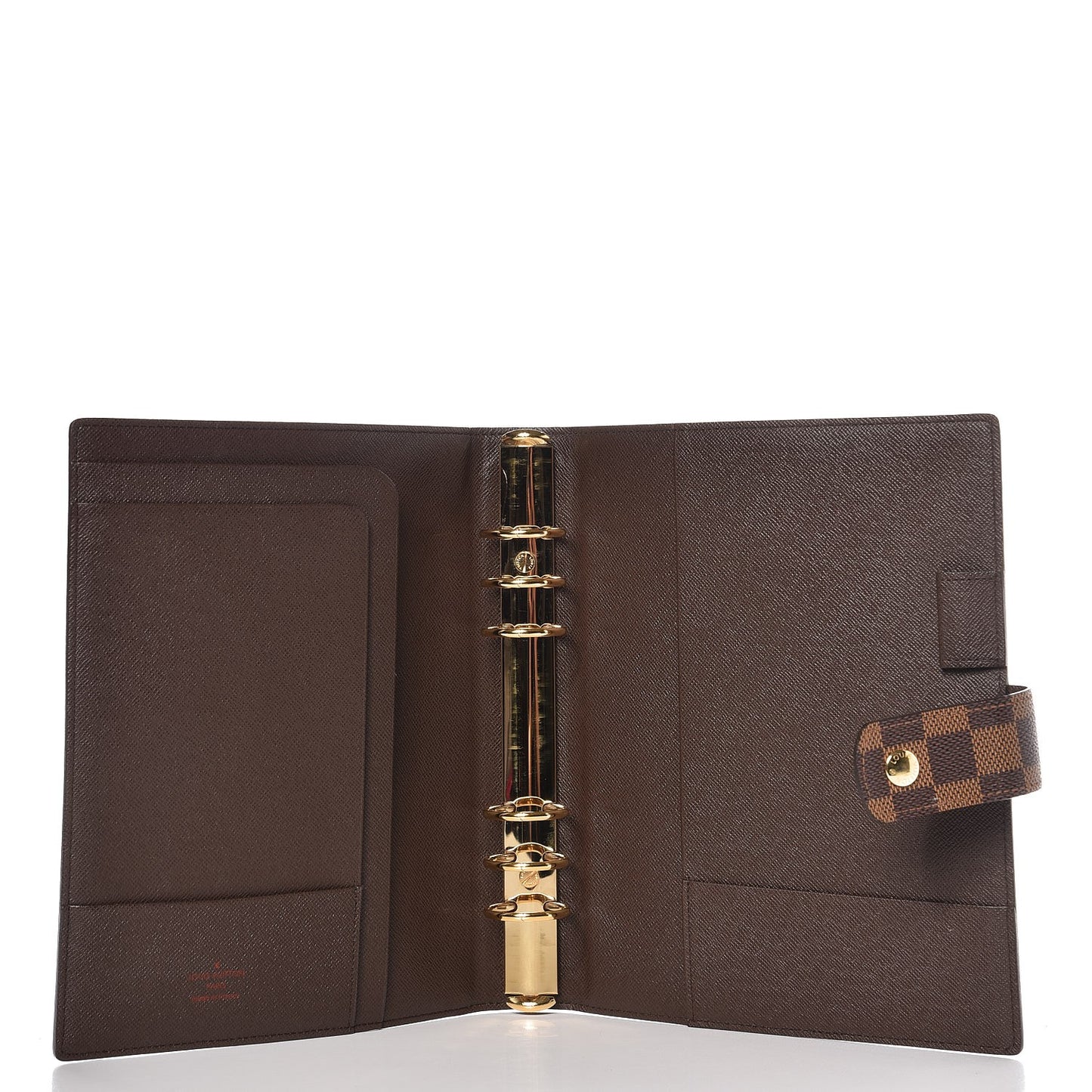 Damier Ebene Large Ring Agenda Cover