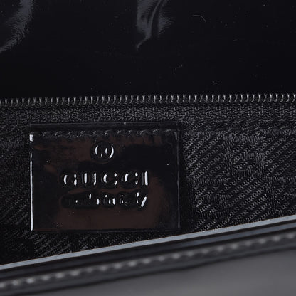 Gucci Patent G Tote White Black 6 of 9