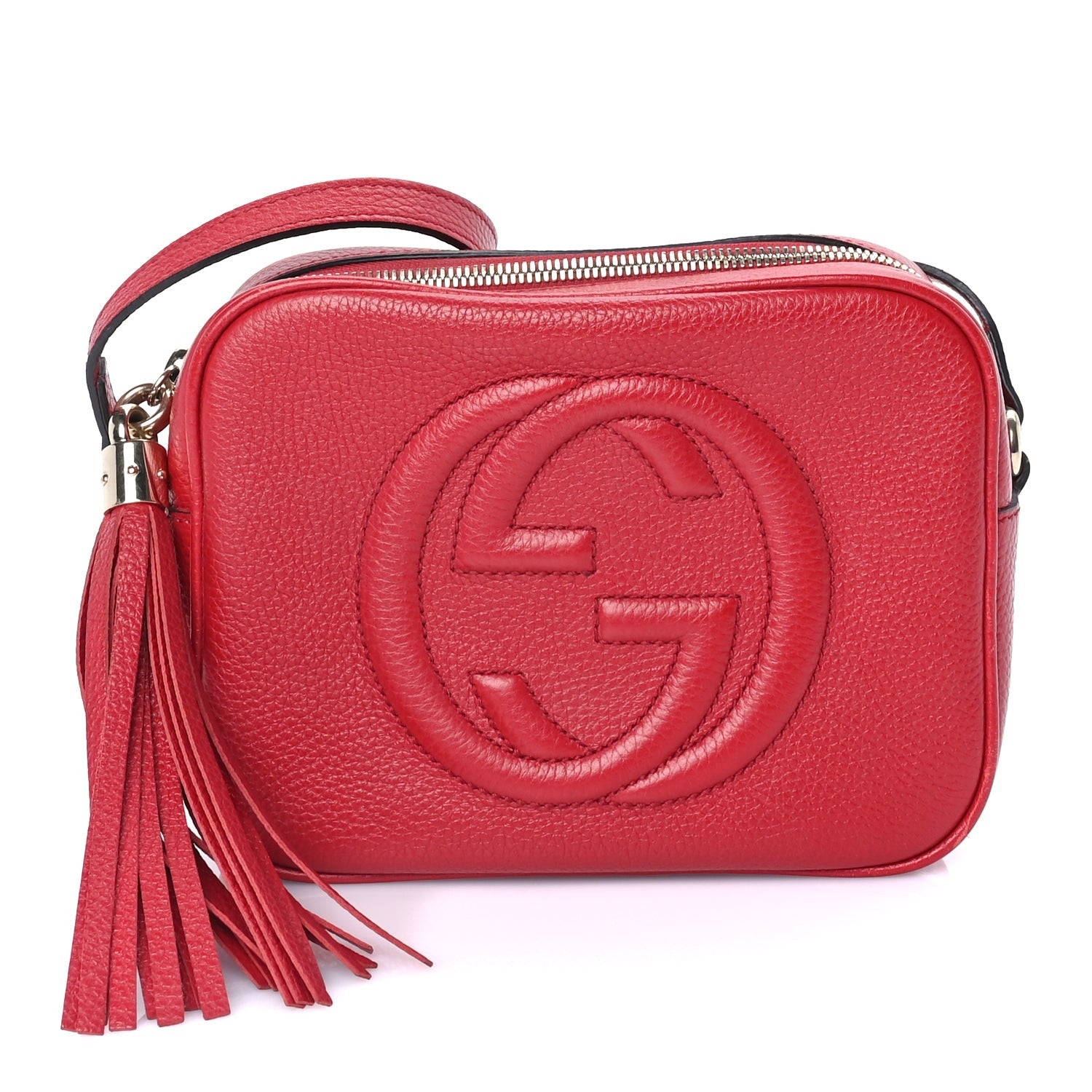 Gucci Calfskin Small Soho Disco Bag  Tabasco Red 1 of 7