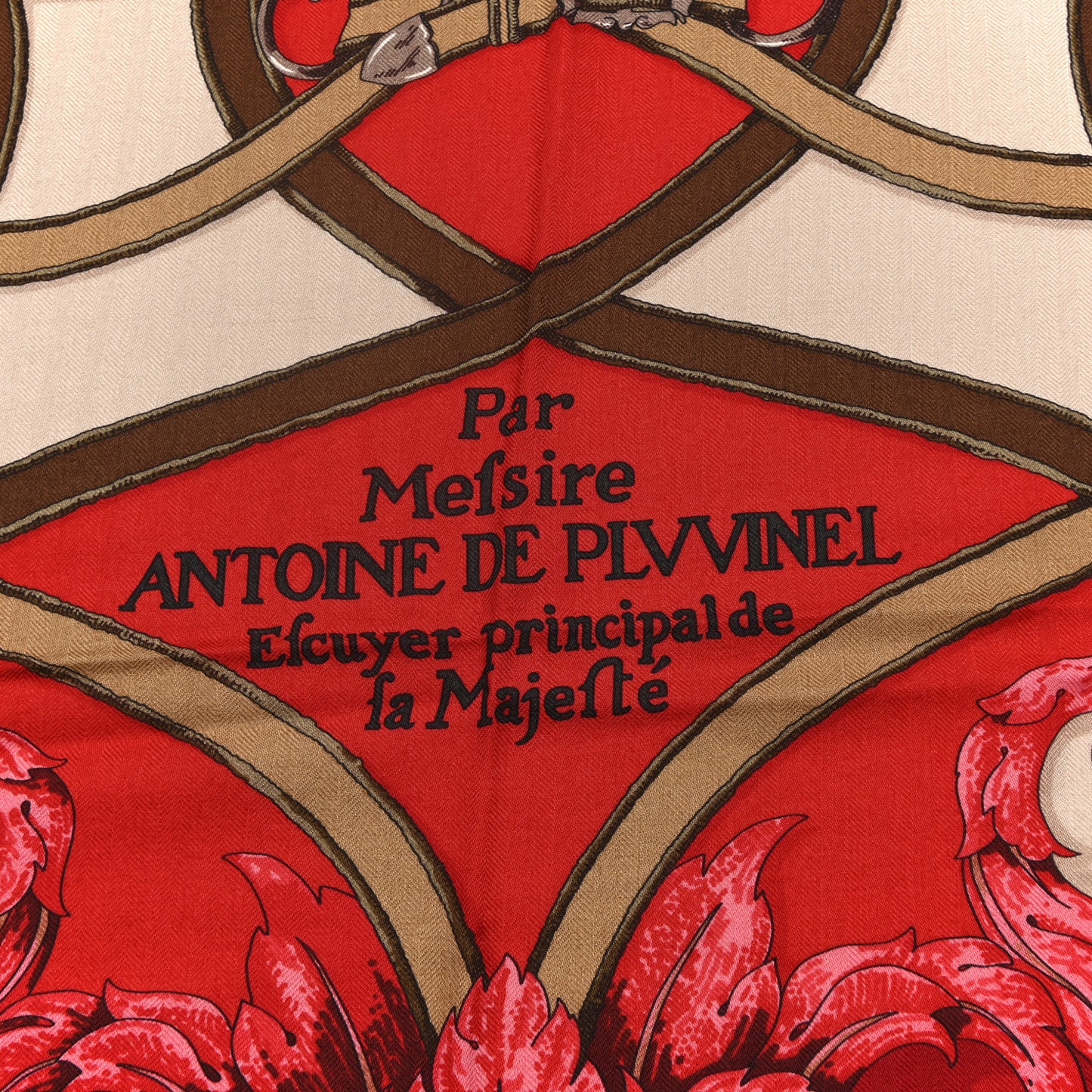 Cashmere Silk L Instruction Du Roy Shawl 140 Rouge Taupe Vermillon