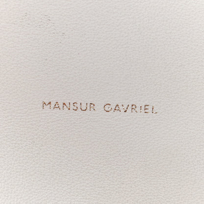 Mansur Gavriel Lambskin Cloud Clutch White 6 of 12