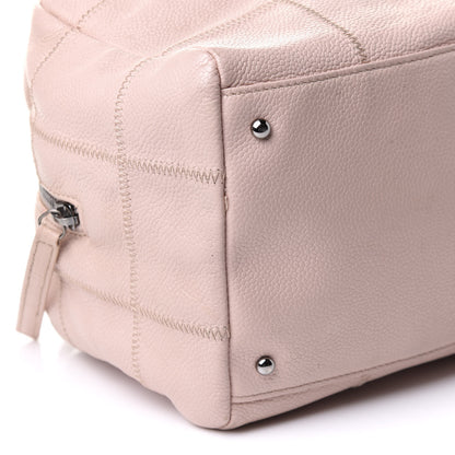 Chanel Caviar Square Stitched Bowler Pink 8 of 11