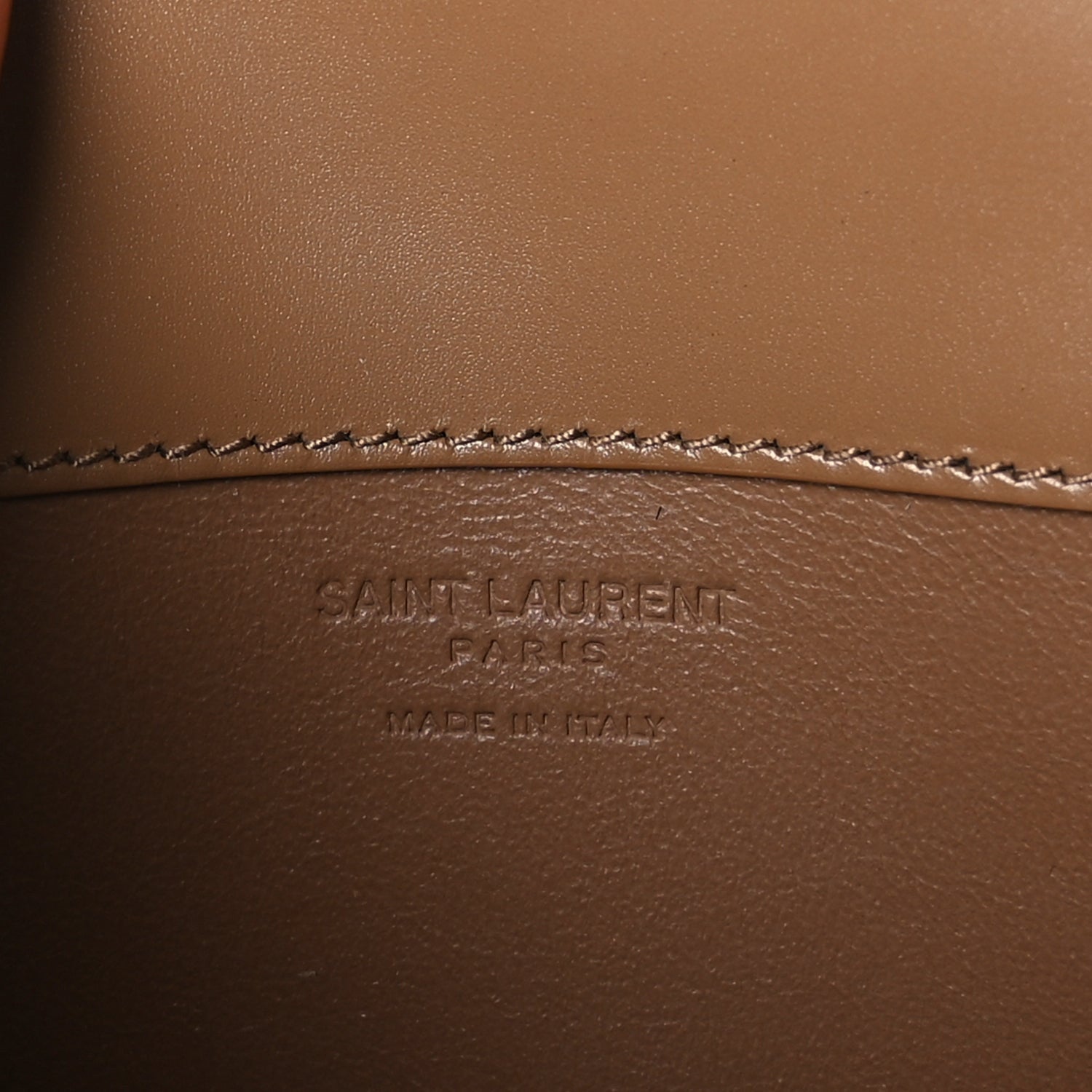 Saint Laurent Box Calfskin Mini Voltaire Shoulder Bag  Dark Cork 5 of 8