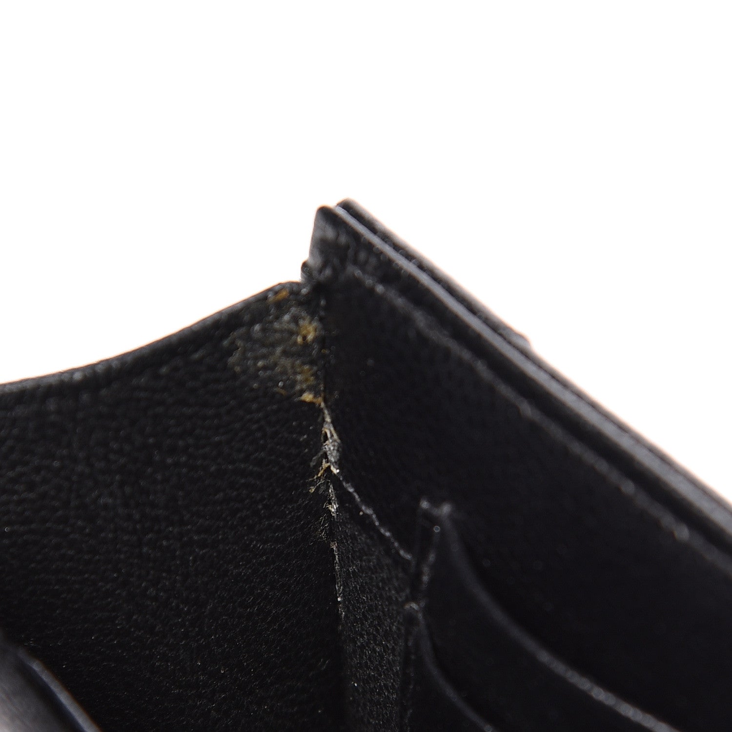 Saint Laurent Grain De Poudre Matelasse Chevron Small Monogram Envelope Wallet Black 15 of 16