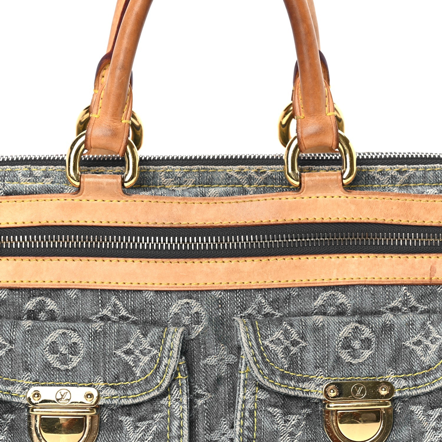 Louis Vuitton Monogram Denim Neo Speedy  Blue 6 of 7