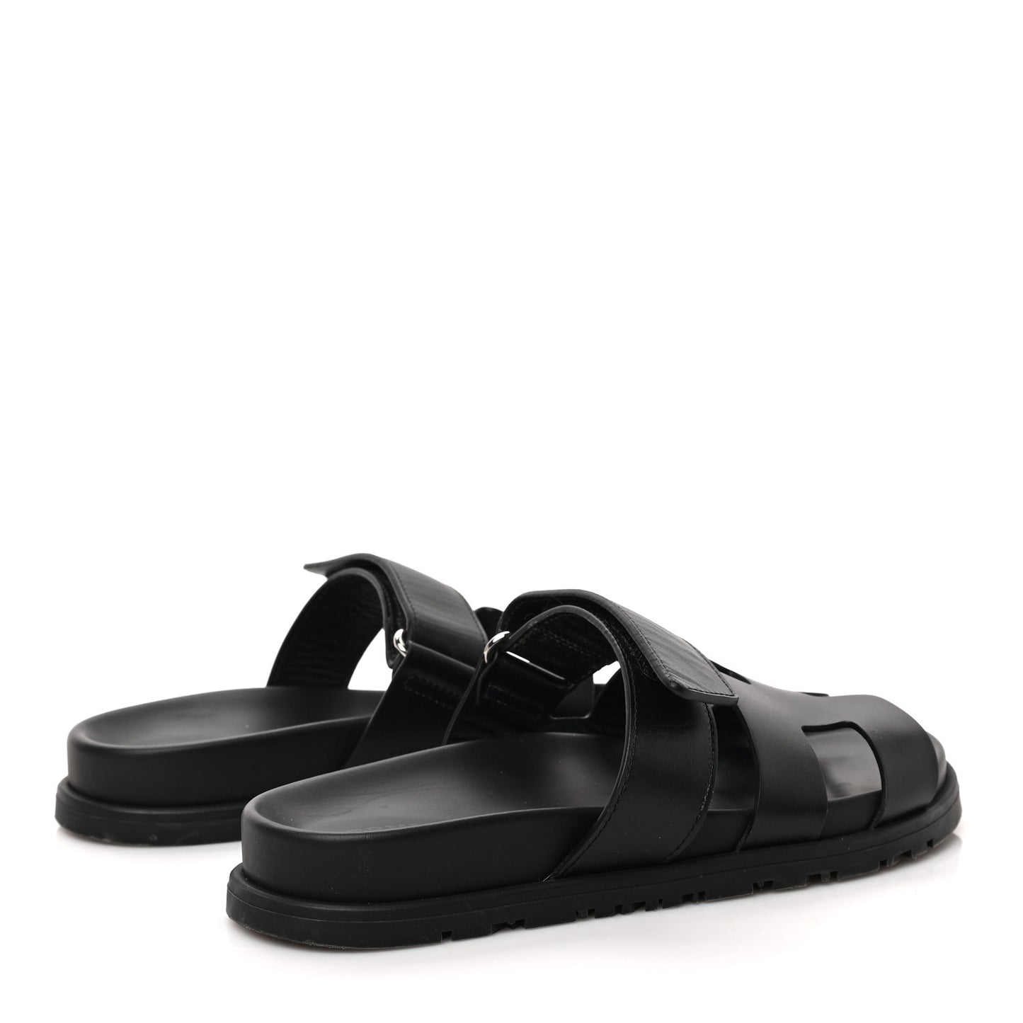 Calfskin Womens Chypre Sandals 35.5 Black