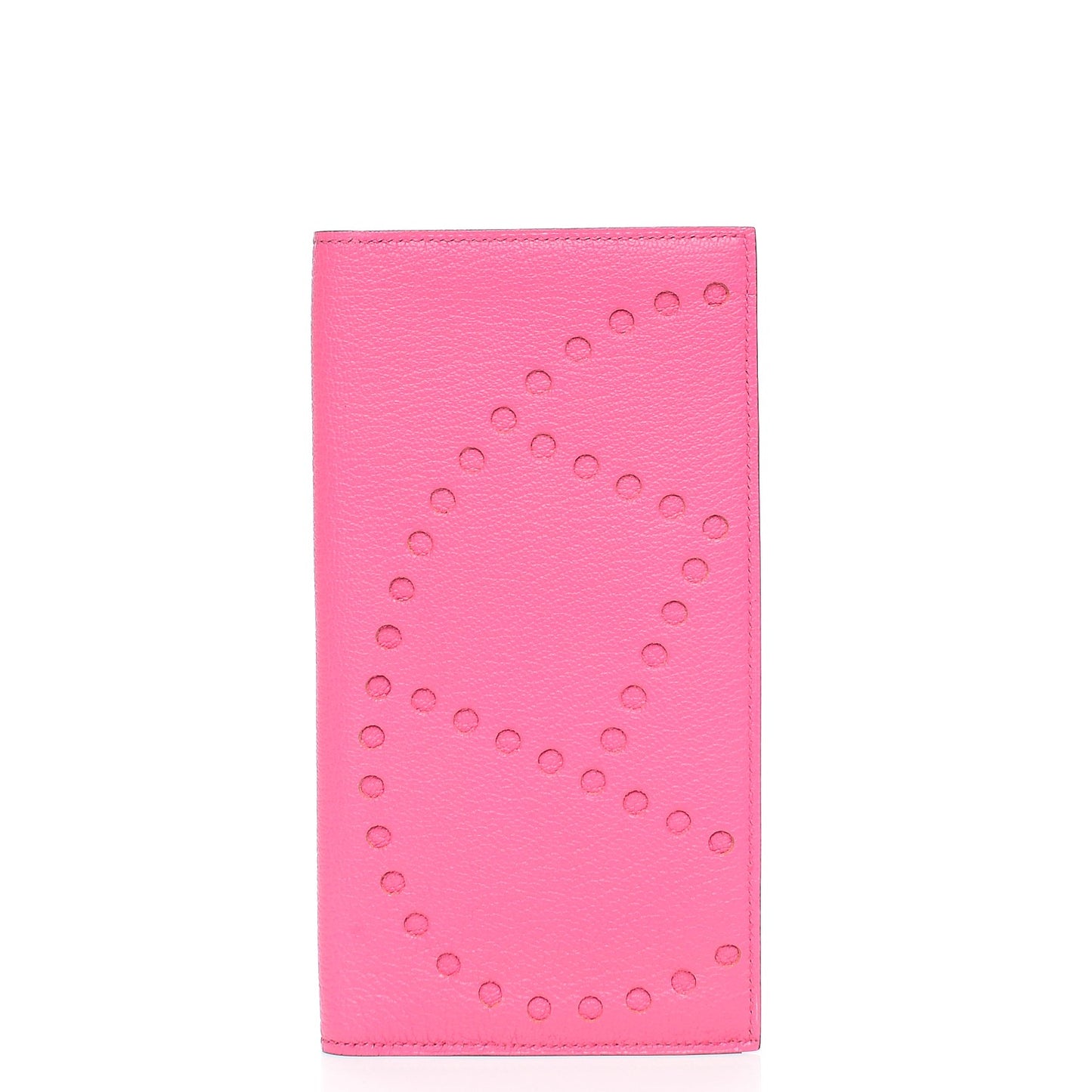 Chevre Mysore Evelyne Long Wallet Rose Tyrien