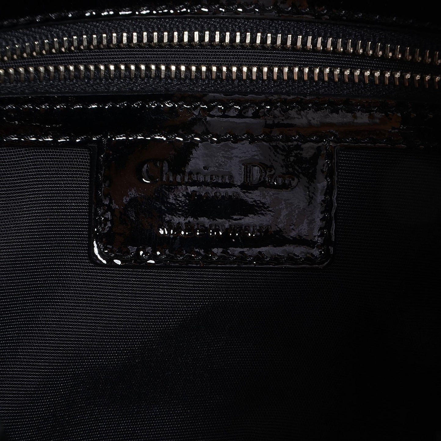 Patent Cannage Dior Soft Shopping Tote Black