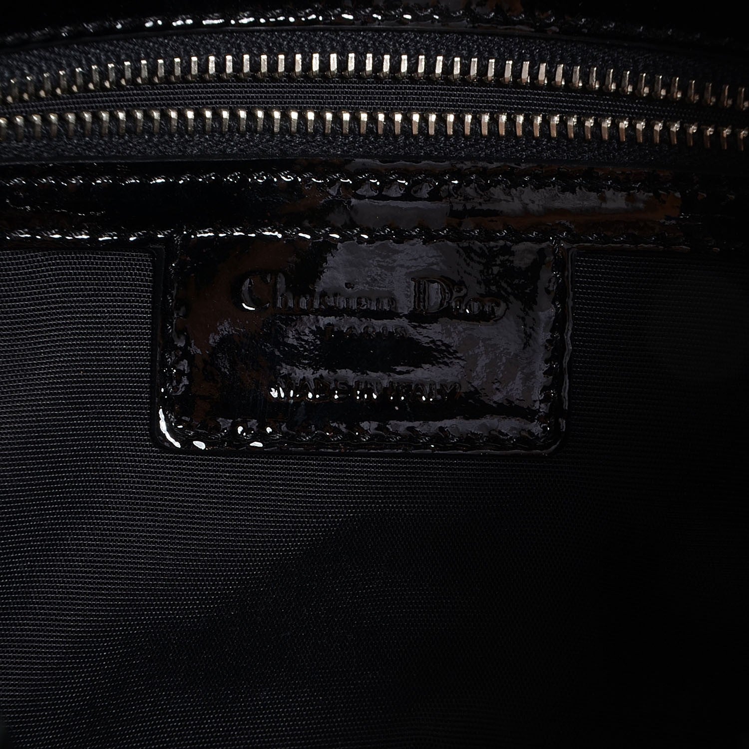 Christian Dior Patent Cannage Dior Soft Shopping Tote Black 6 of 8