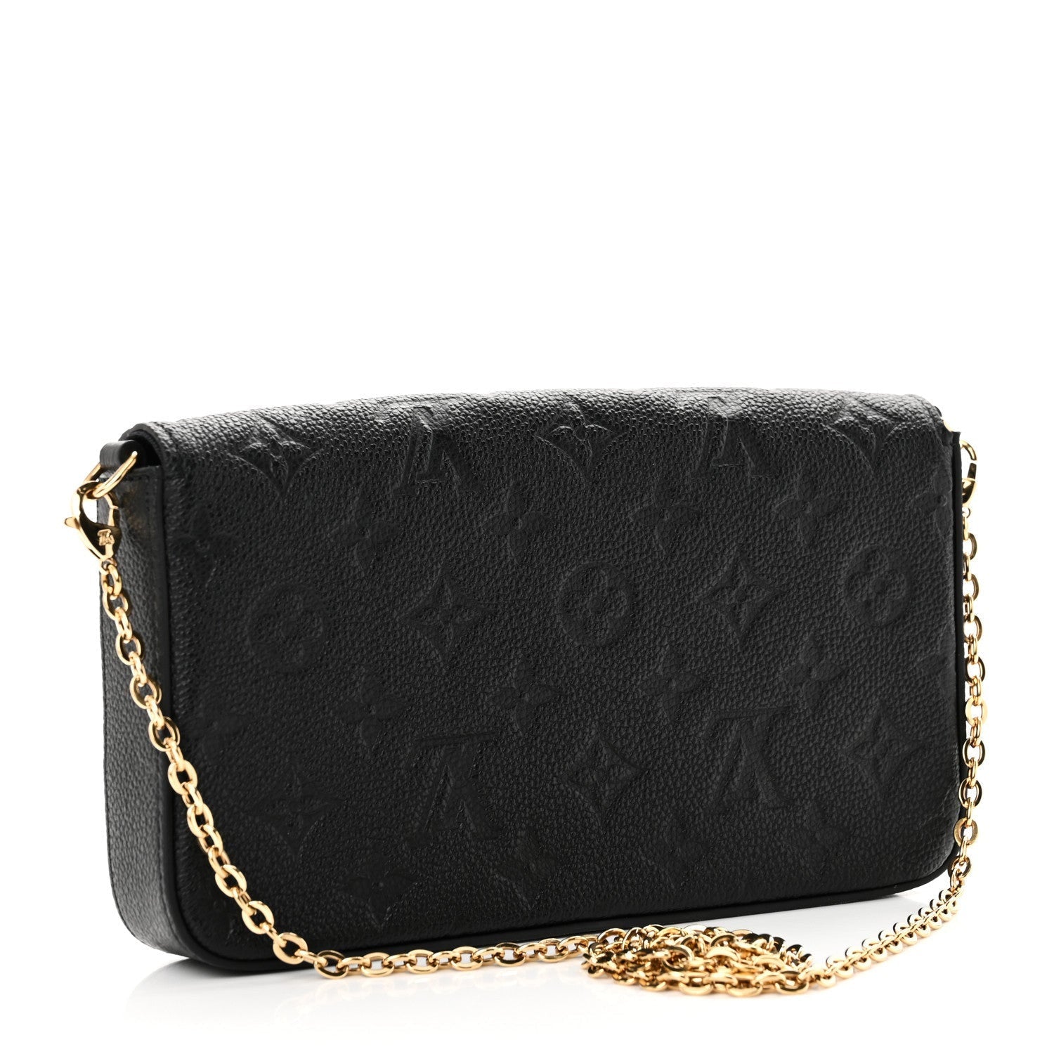 Louis Vuitton Empreinte Pochette Felicie Chain Wallet Black 4 of 7