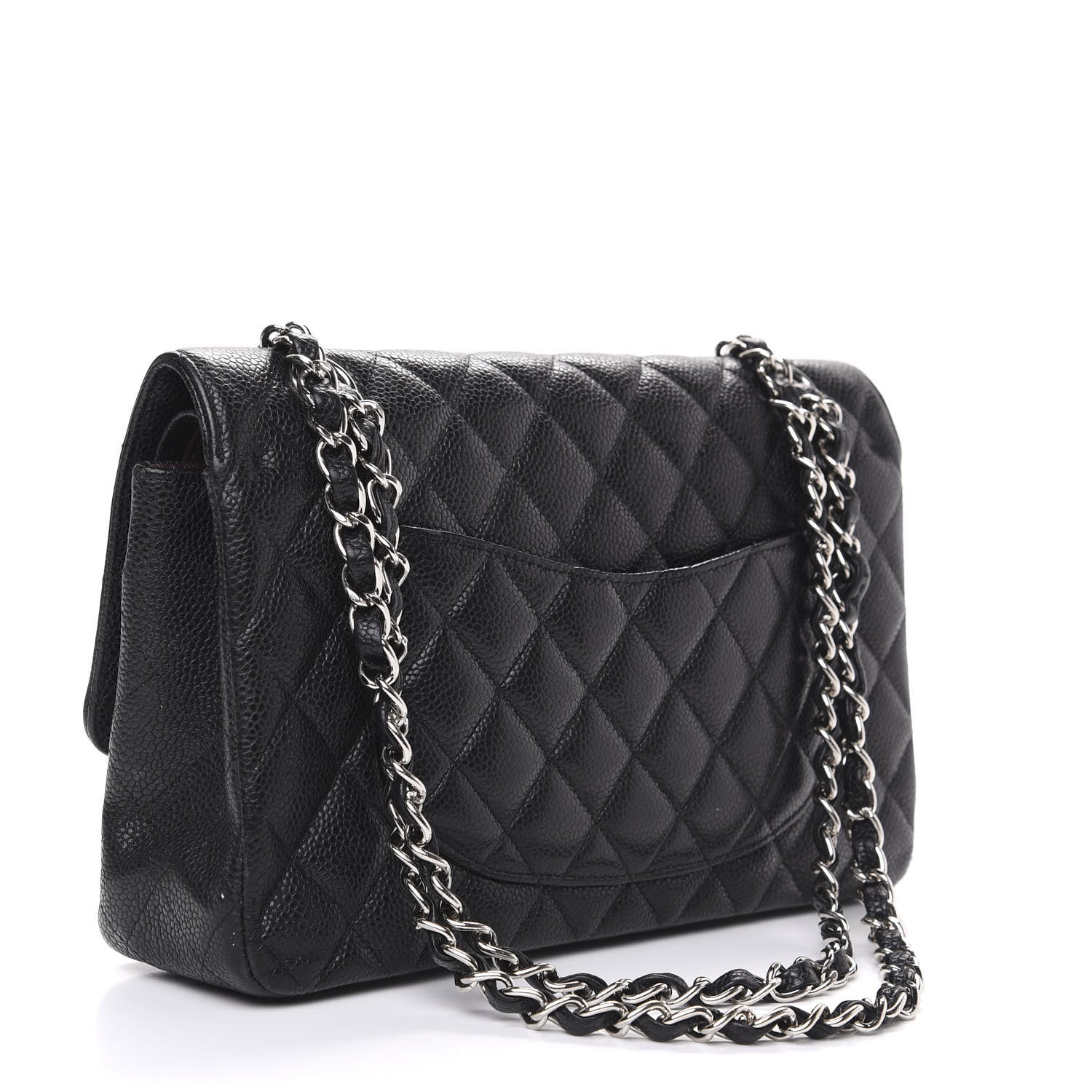 Chanel Caviar Quilted Medium Double Flap Black 2 of 11