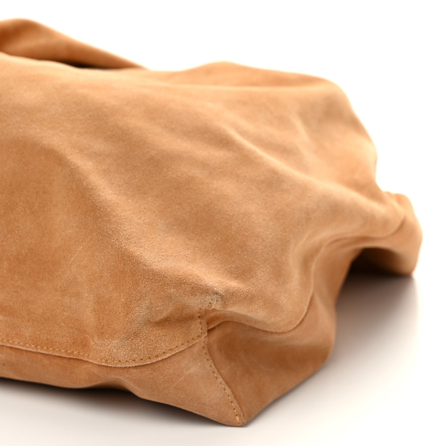 Suede Bindle Bag Warm Beige