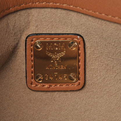 MCM Visetos Small Millie Crossbody Bag Cognac 6 of 14