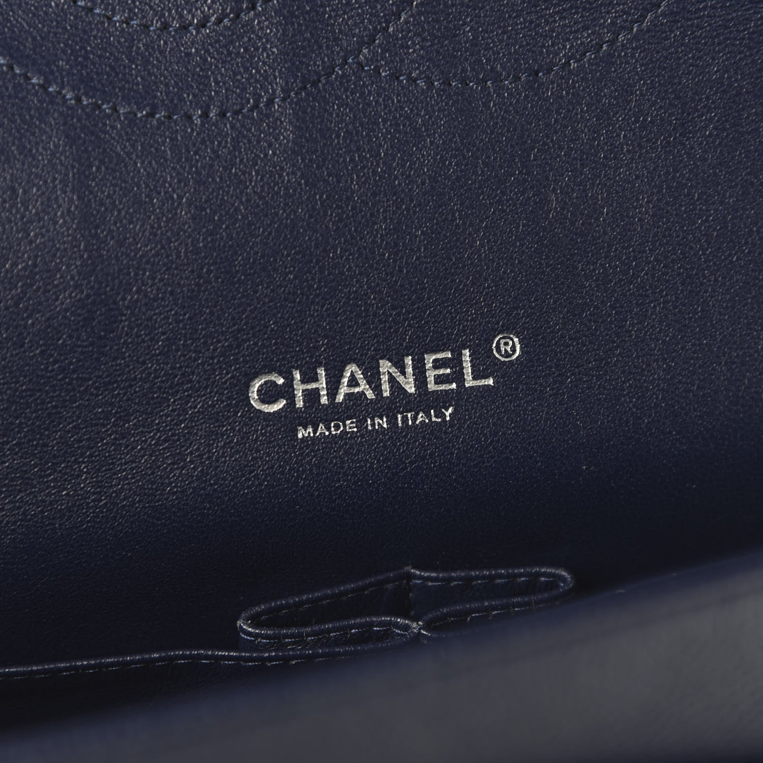 Chanel Caviar Quilted Maxi Double Flap Navy Blue 8 of 10