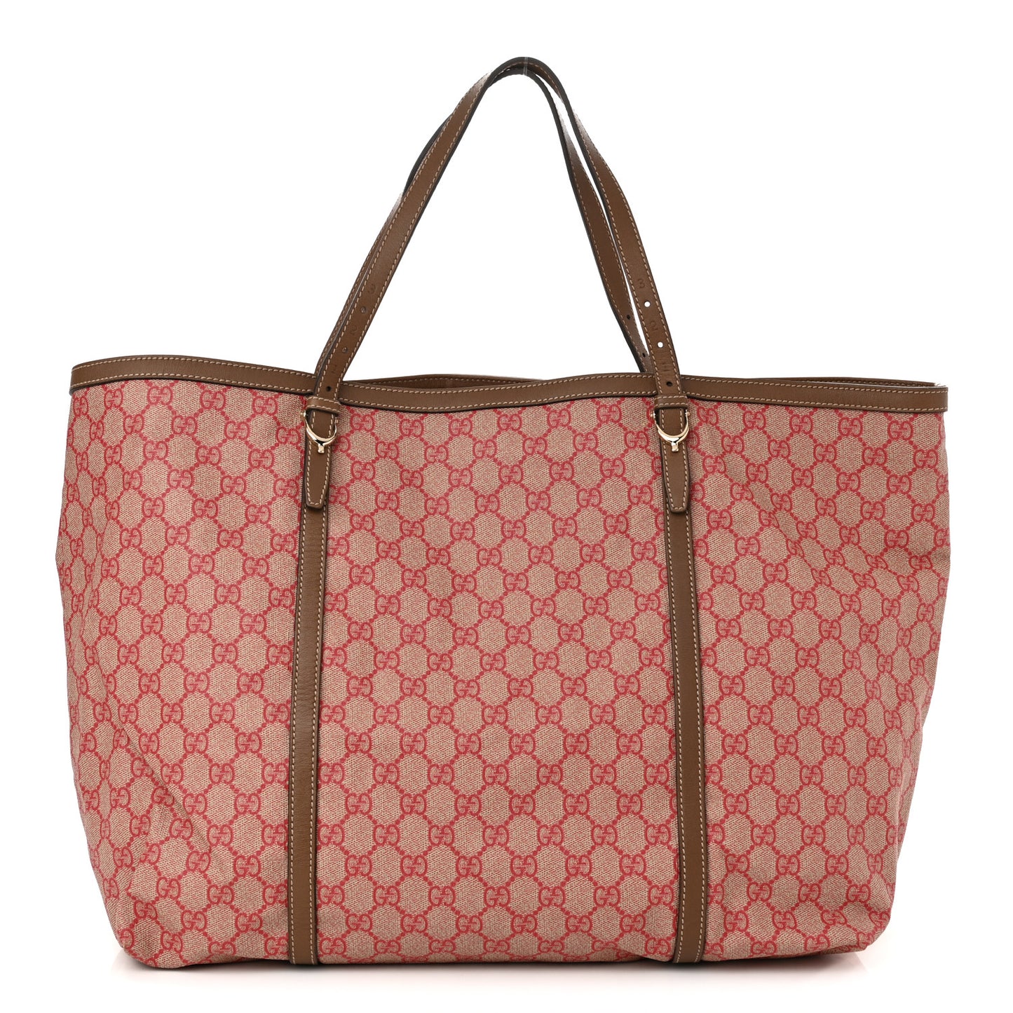 GG Supreme Monogram Large Nice Tote Red