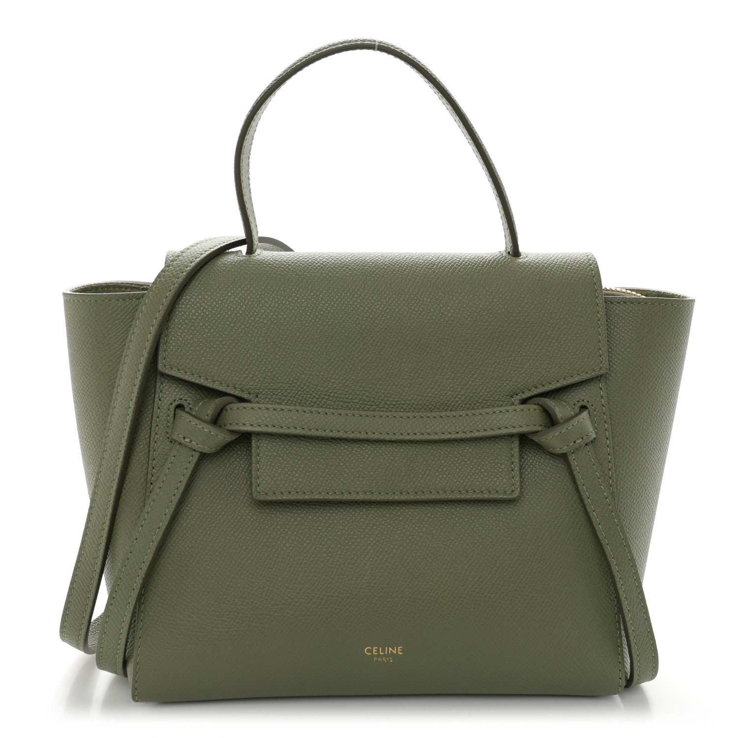 Celine Grained Calfskin Nano Belt Bag Light Khaki 1 of 12