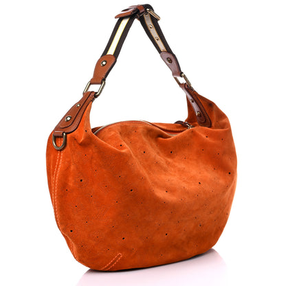 Louis Vuitton Suede Mahina Onatah GM Orange 2 of 11