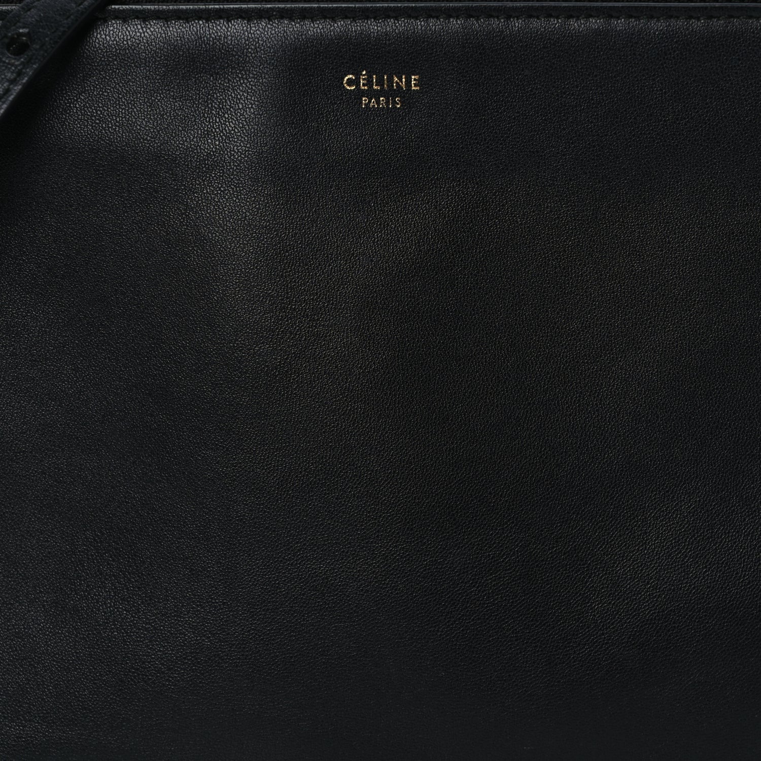 Celine Lambskin Small Trio Crossbody Bag Black 6 of 8