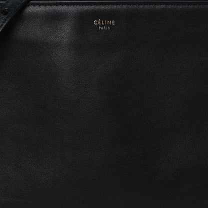 Celine Lambskin Small Trio Crossbody Bag Black 6 of 8