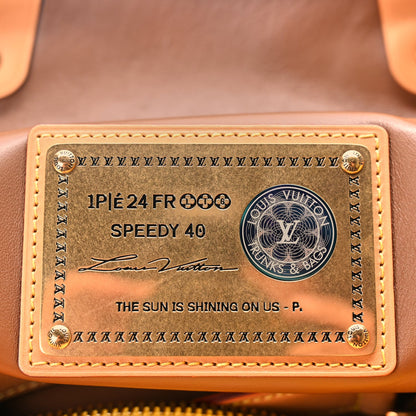 Louis Vuitton Calfskin Monogram Speedy P9 Bandouliere 40 Jaune Mat 5 of 7