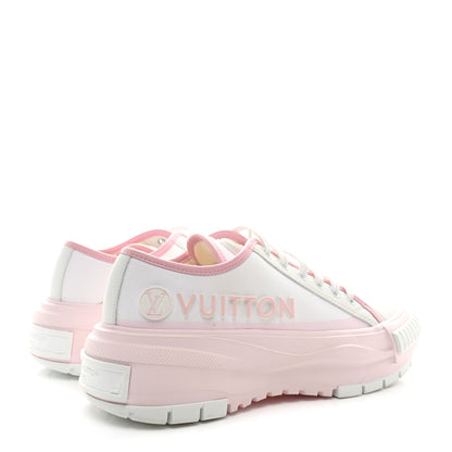 Louis Vuitton Canvas LV Squad Sneakers 38 White Pink 4 of 10