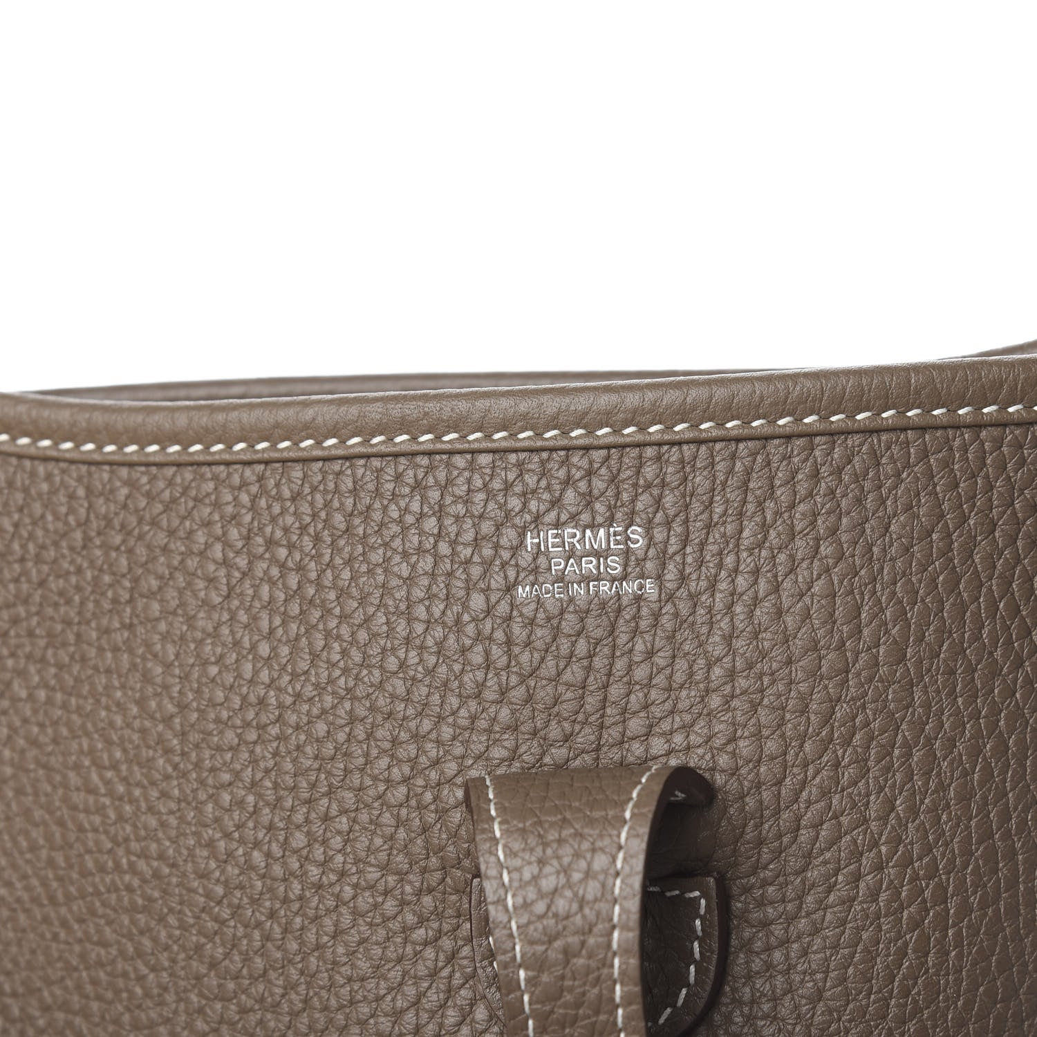 Hermes Taurillon Clemence Evelyne III PM Etoupe 7 of 12