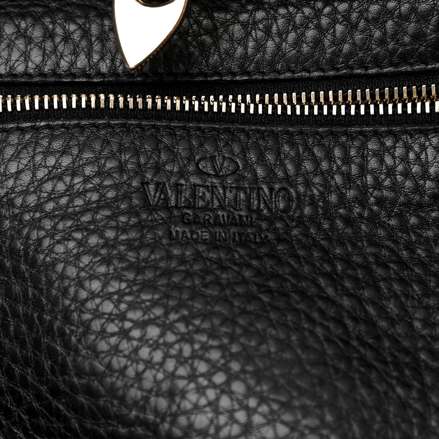Valentino Garavani Pebbled Calfskin Medium Rockstud Tote Black 7 of 13