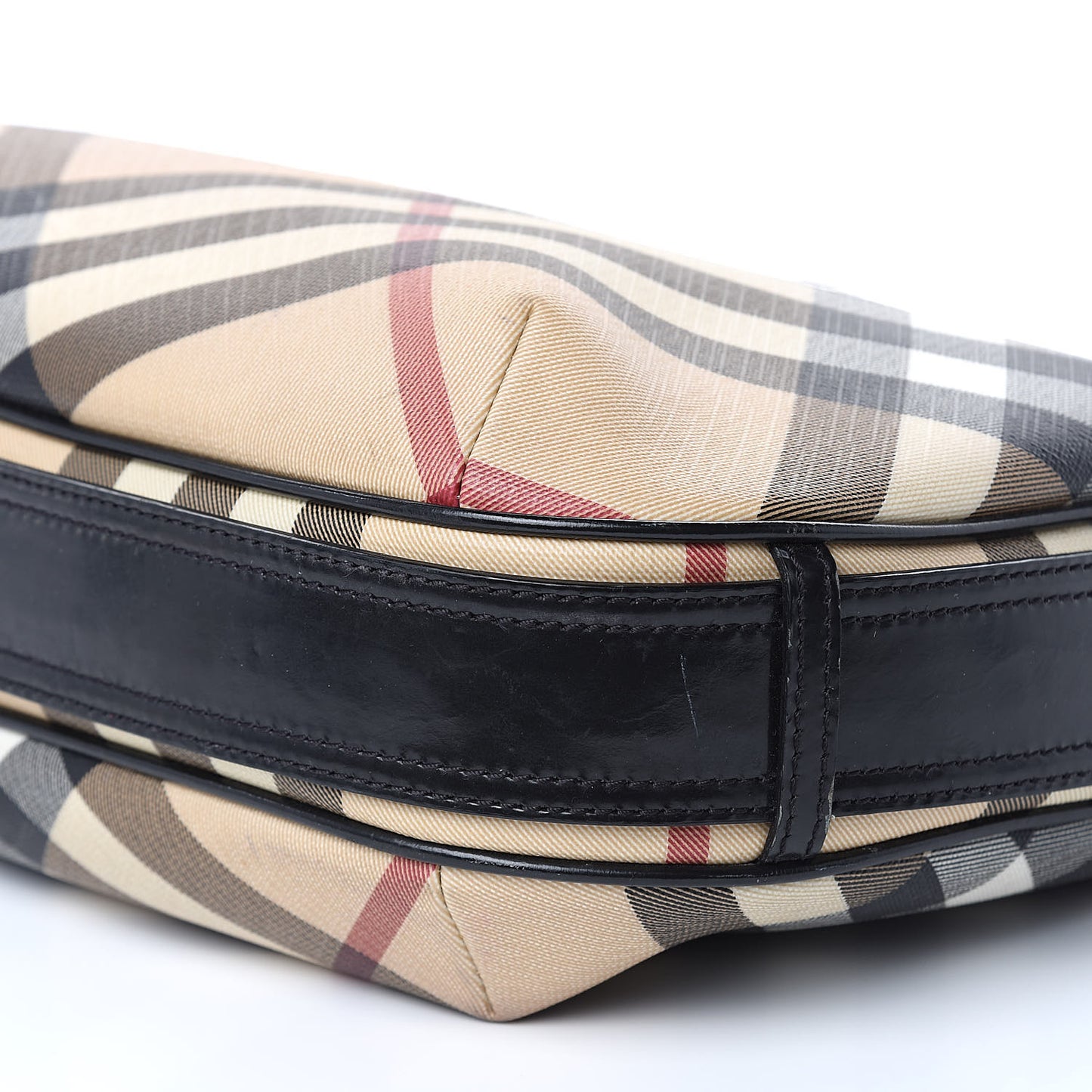 Calfskin Supernova Check Medium Barton Hobo Black