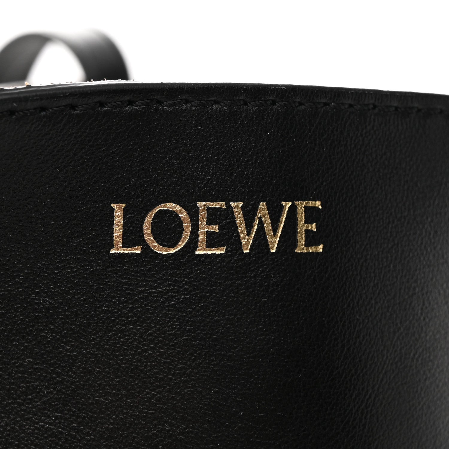 Loewe Shiny Calfskin Medium Puzzle Fold Tote Black 6 of 14
