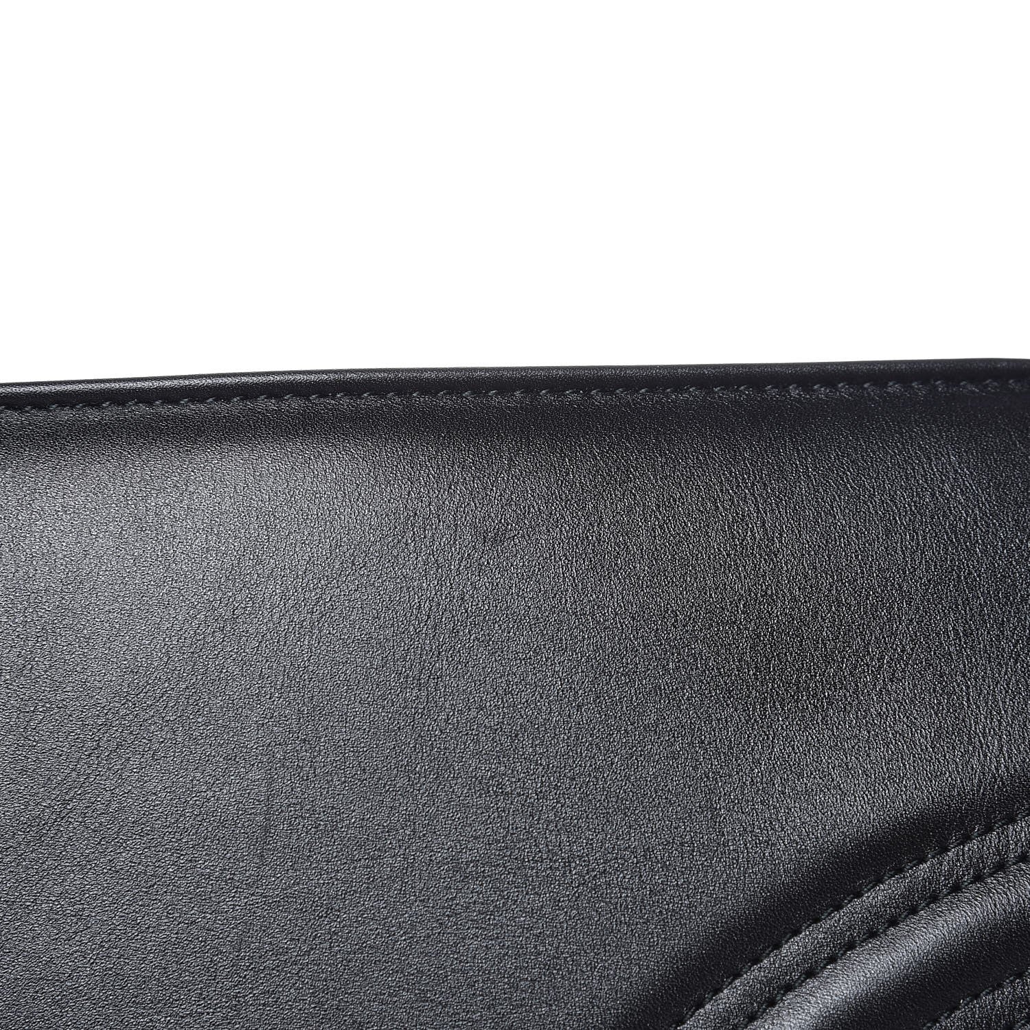 Gucci Calfskin Matelasse Medium GG Marmont Shoulder Bag Black 8 of 8