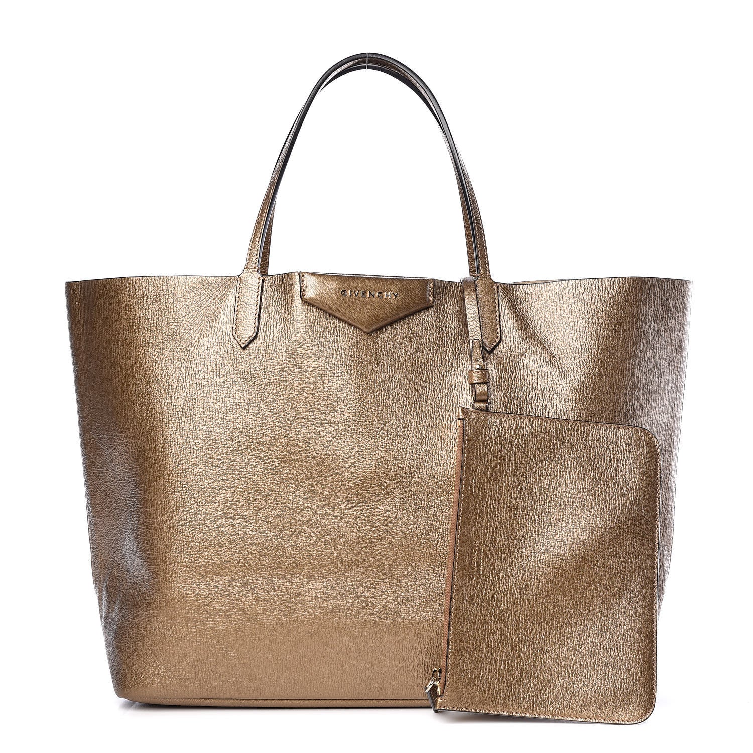 Givenchy Metallic Goatskin Large Antigona Tote Gold 1 of 13