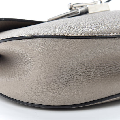 Chloe Grained Lambskin Mini Drew Shoulder Bag Cashmere Grey 9 of 19