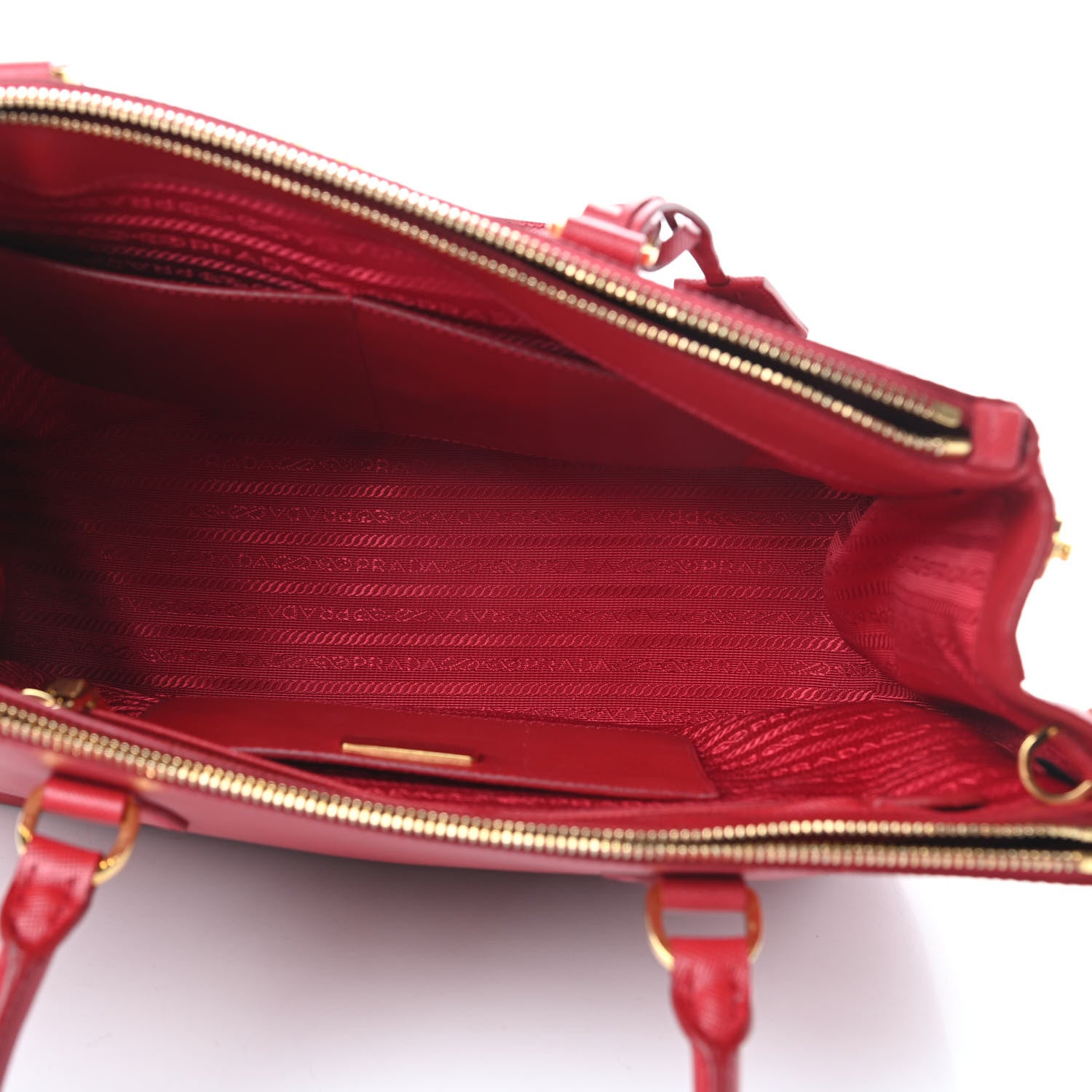 Prada Saffiano Medium Galleria Double Zip Tote Fuoco 6 of 15