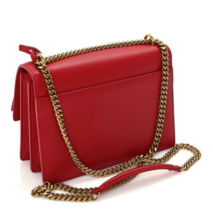 Saint Laurent Calfskin Medium Monogram Sunset Rouge Eros 2 of 8