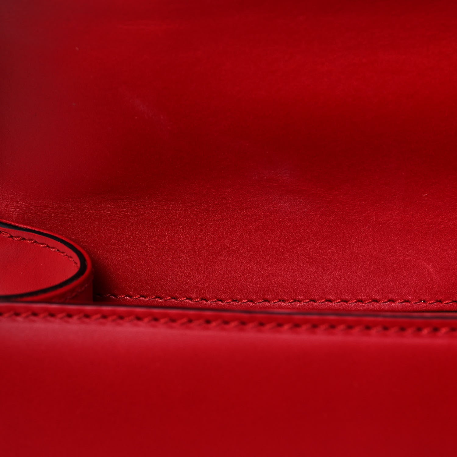 Gucci Calfskin Mini Sylvie Chain Shoulder Bag Hibiscus Red 10 of 10