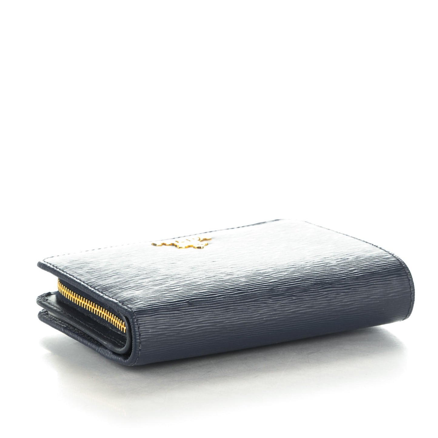Vitello Move Metal Compact Wallet Cobalto