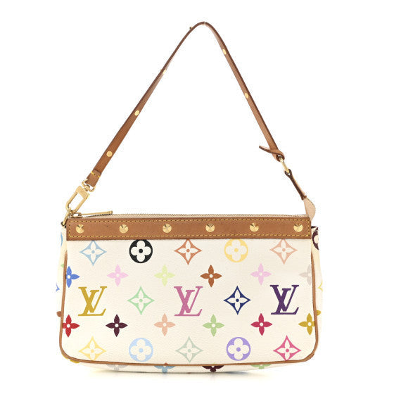Louis Vuitton Monogram Multicolor Pochette Accessories White 1 of 1
