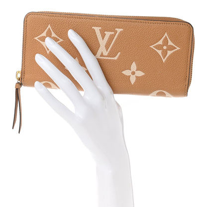 Louis Vuitton Empreinte Monogram Giant Clemence Wallet Arizona Creme 2 of 6