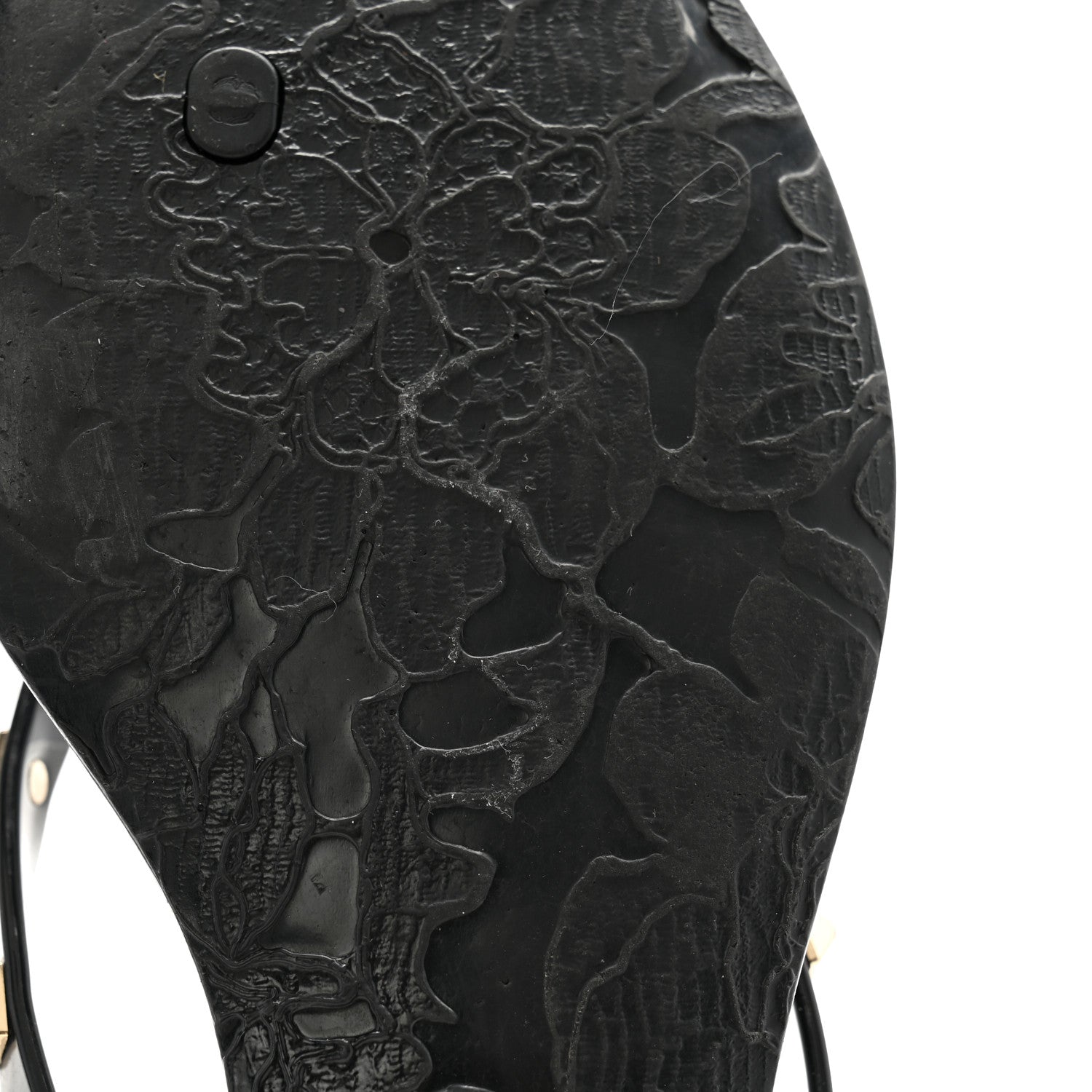 Valentino Garavani PVC Jelly Rockstud Bow Thong Sandals 39 Black 8 of 12