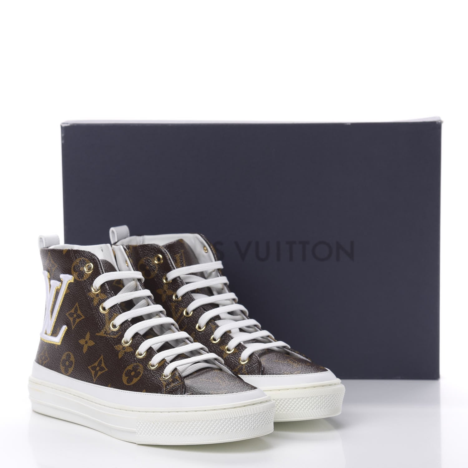 Louis Vuitton Patent Monogram Stellar Sneaker Boots 38 12 of 12