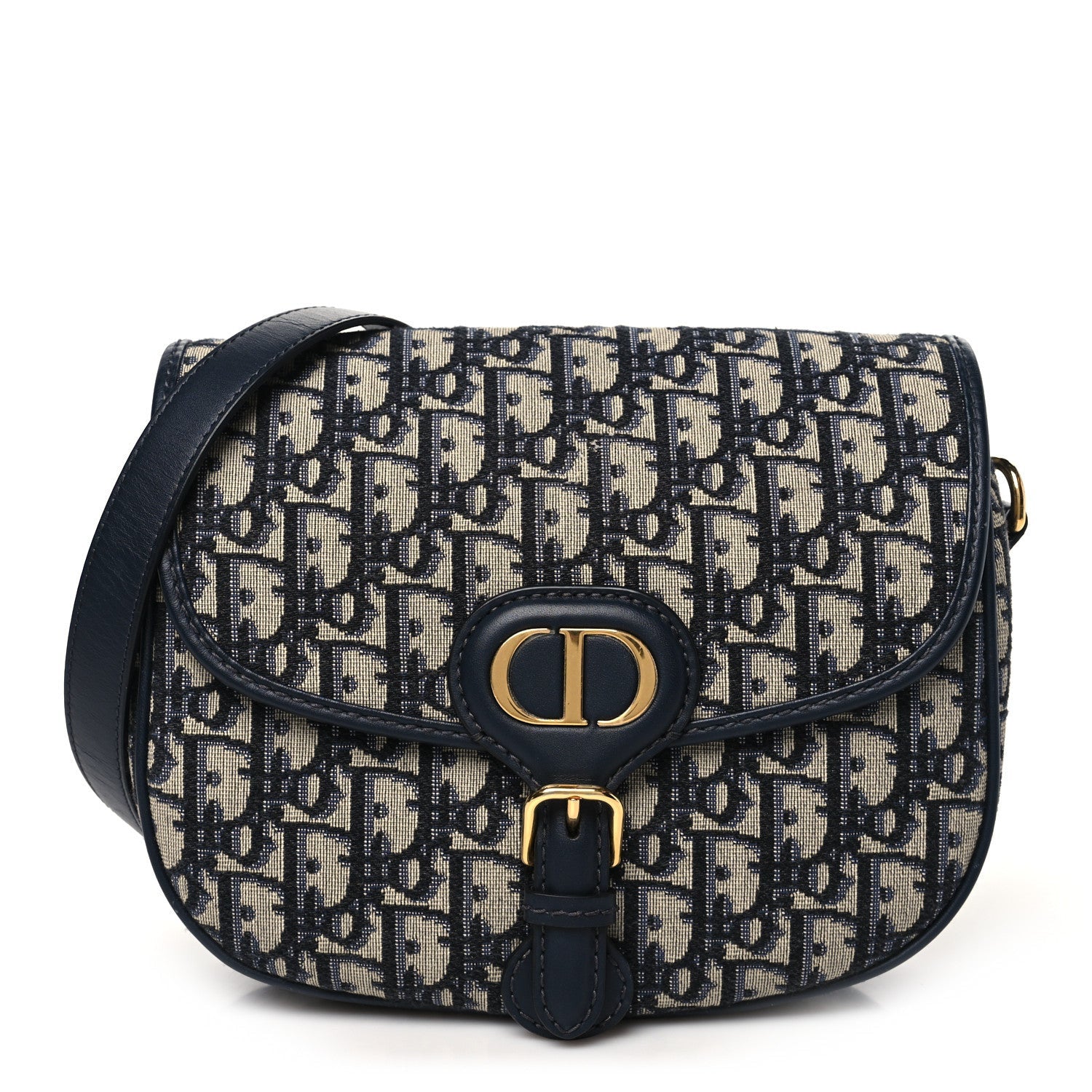 Christian Dior Oblique Medium Bobby Flap Blue 1 of 7