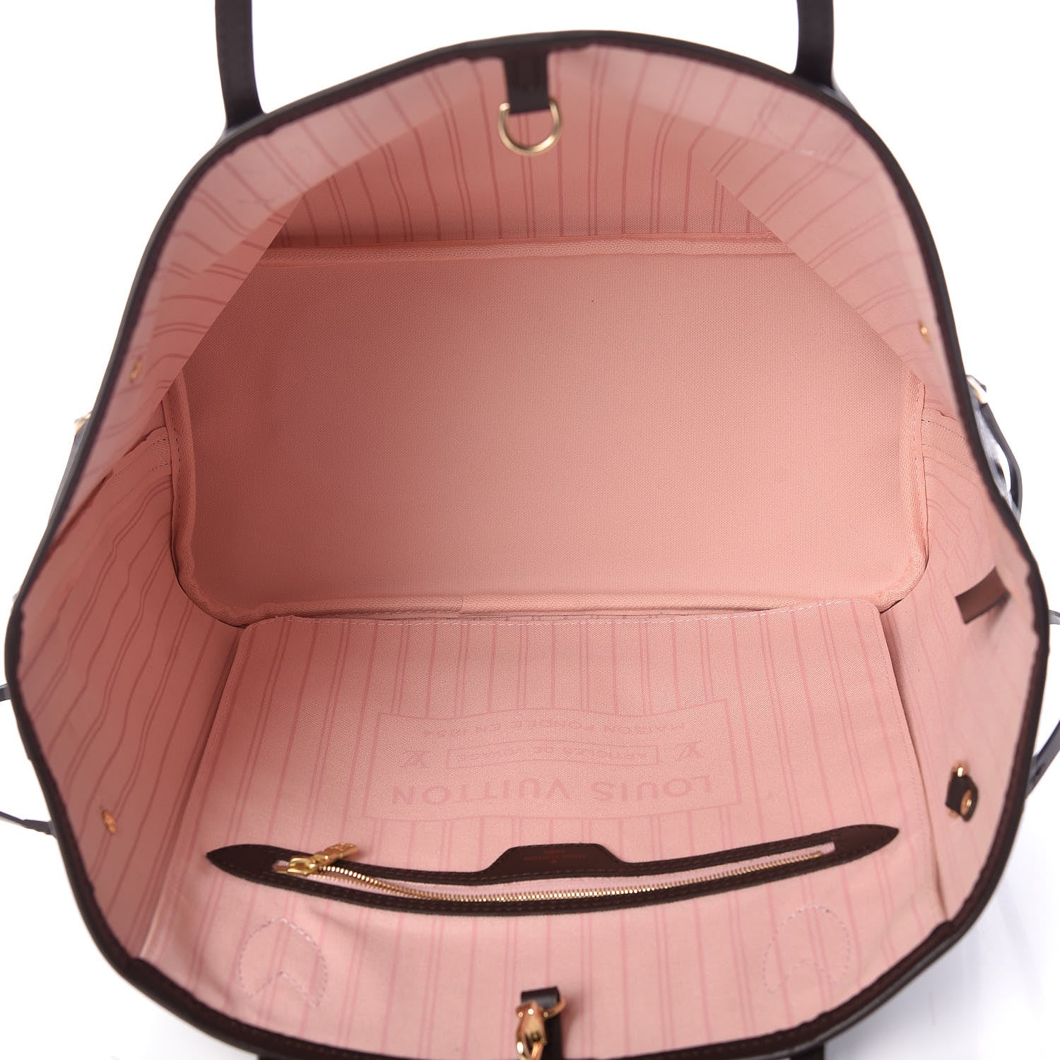 Louis Vuitton Damier Ebene Neo Neverfull MM Rose Ballerine 5 of 11