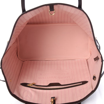 Louis Vuitton Damier Ebene Neo Neverfull MM Rose Ballerine 5 of 11