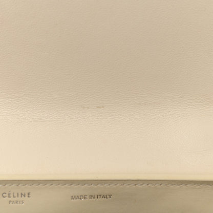 Celine Smooth Calfskin Small Trapeze White Black 11 of 12