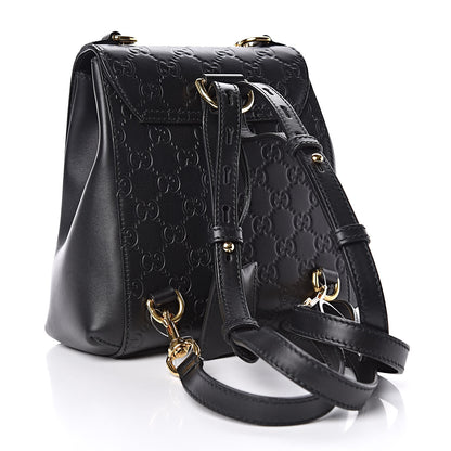 Gucci Guccissima Signature Padlock Backpack Black 3 of 11