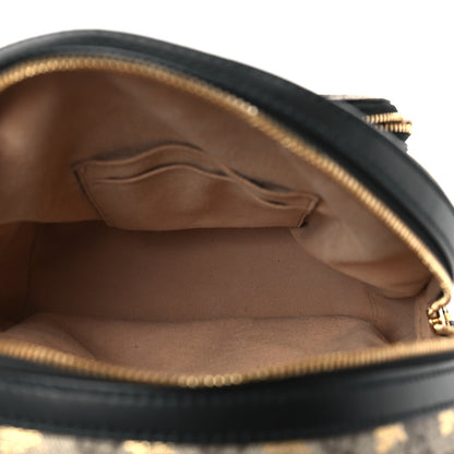 Gucci GG Supreme Monogram Bees Print Small Day Backpack Beige Oro Black 5 of 11