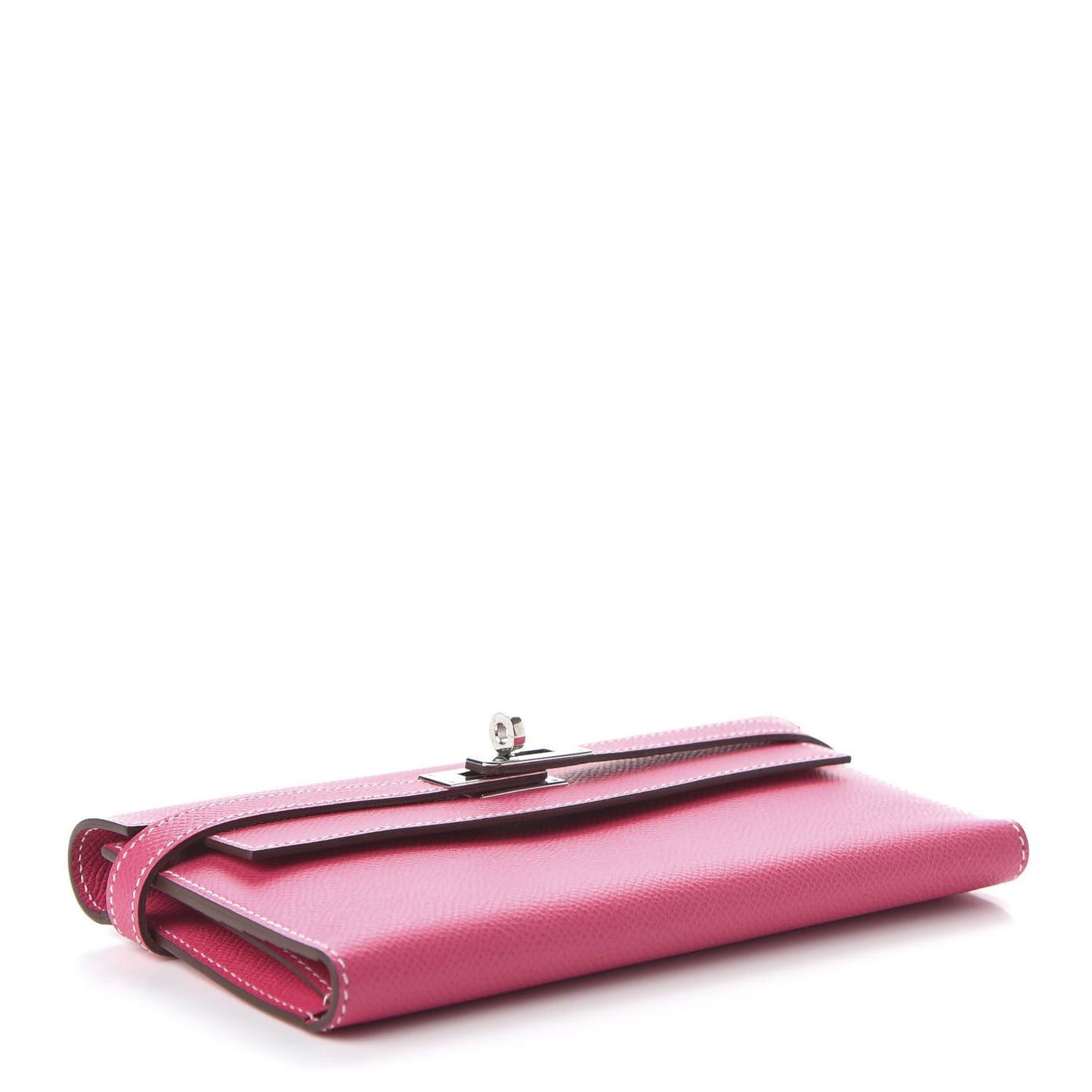 Epsom Kelly Tri-Fold Wallet Rose Tyrien