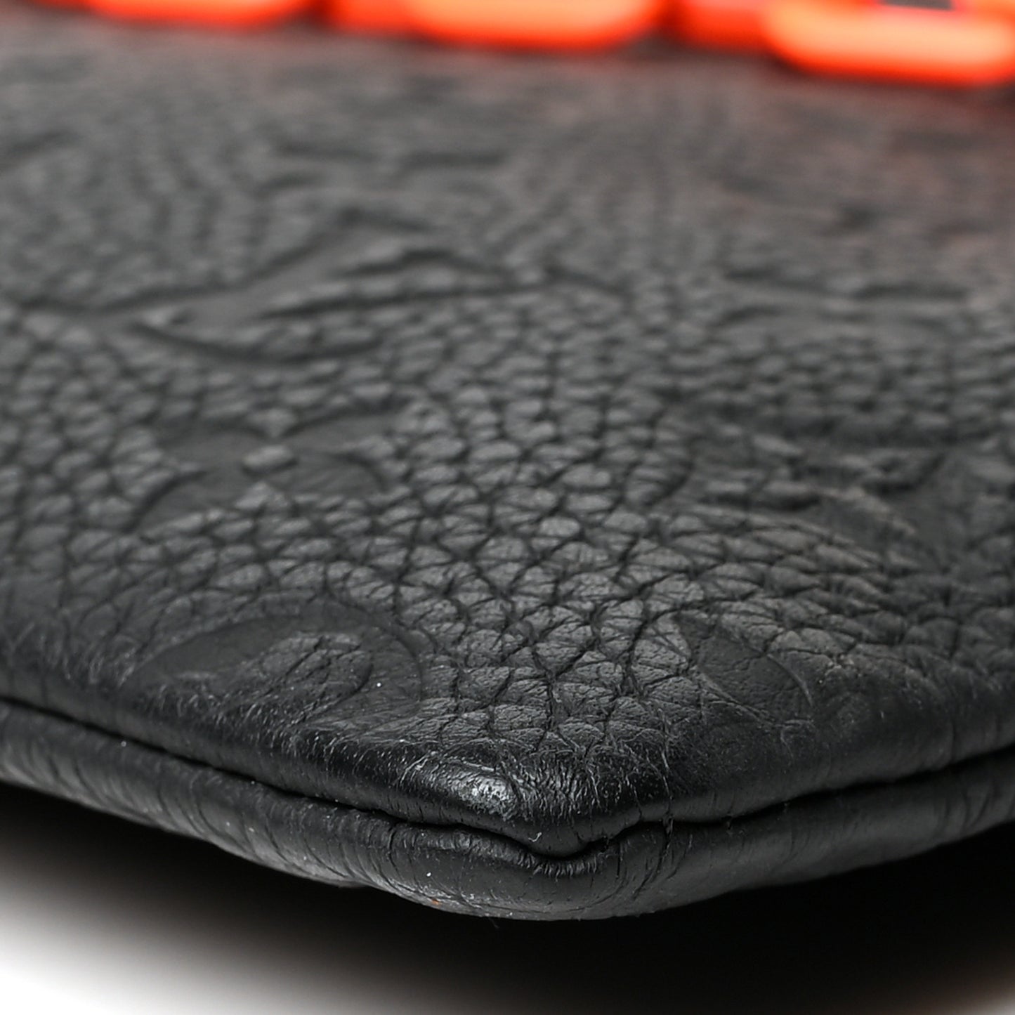 Taurillon Monogram Solar Ray A4 Pouch Black