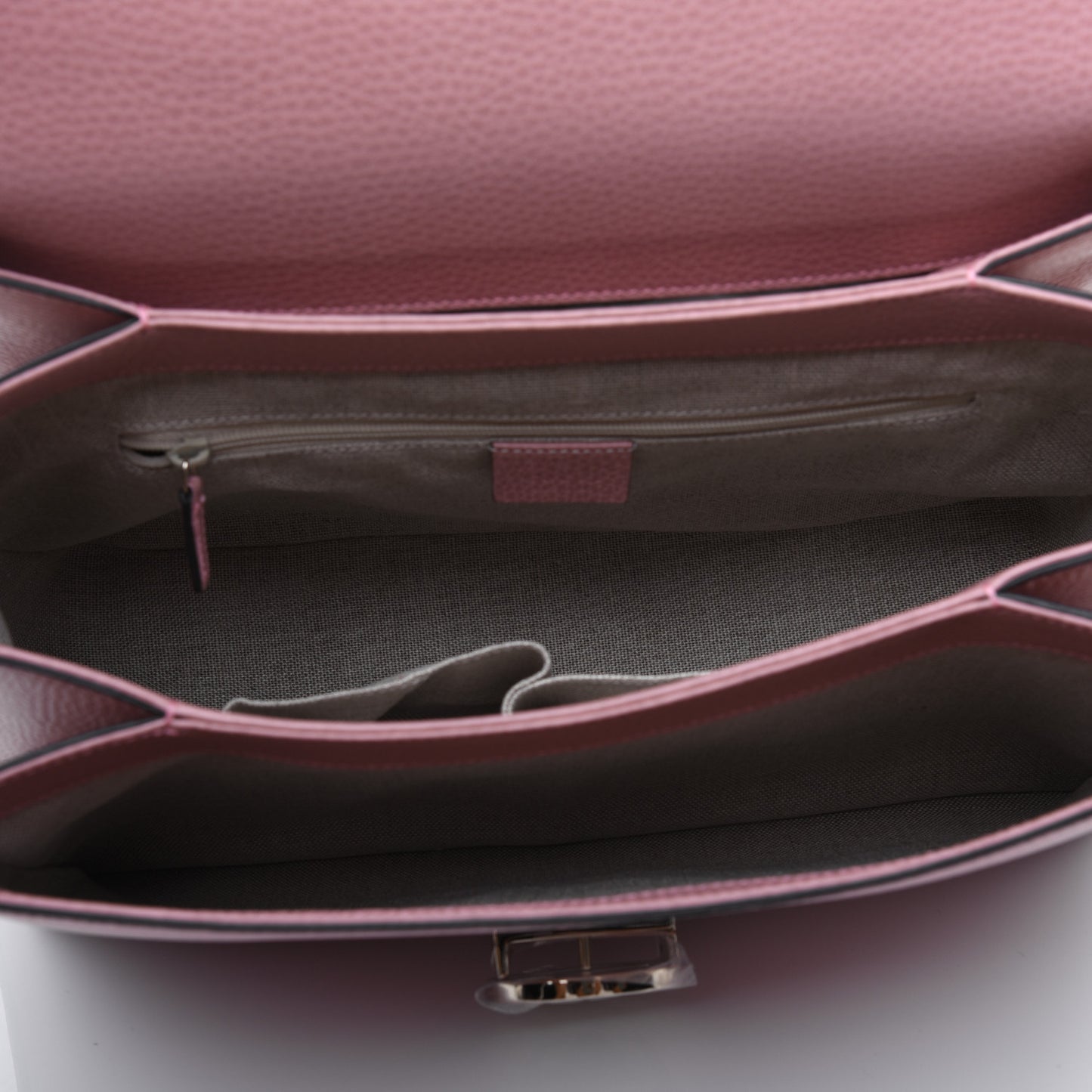 Dollar Calfskin Interlocking G Top Handle Shoulder Bag Soft Pink