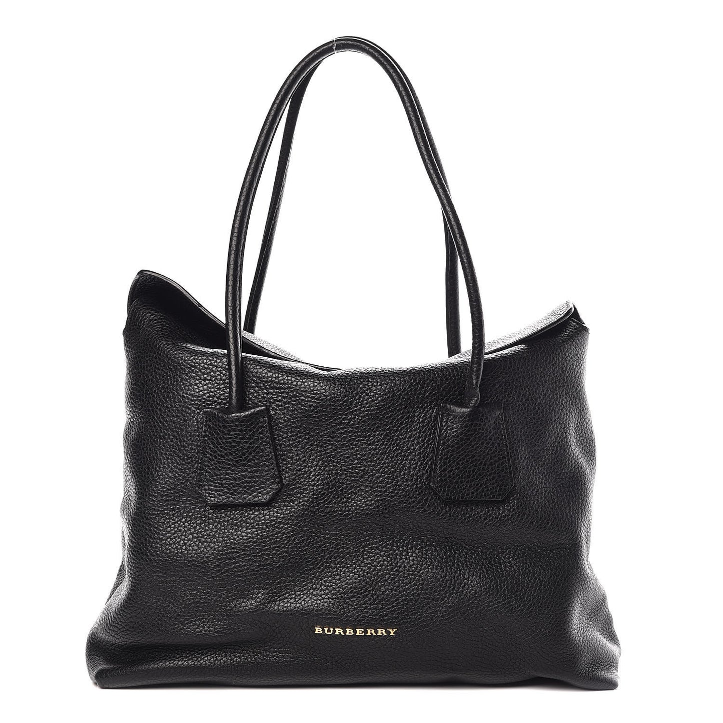 London Grainy Calfskin Medium Baynard Tote Black